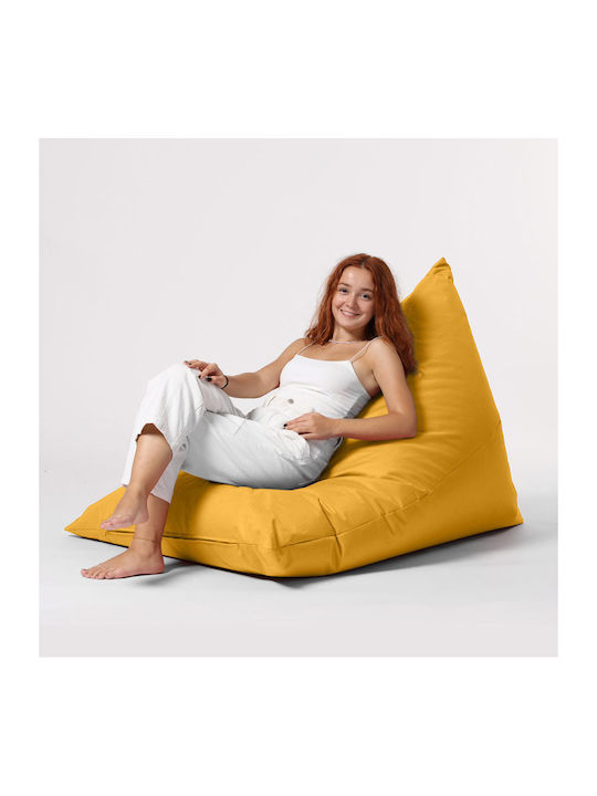 Πουφ Bett Pyramid Yellow 145x90cm