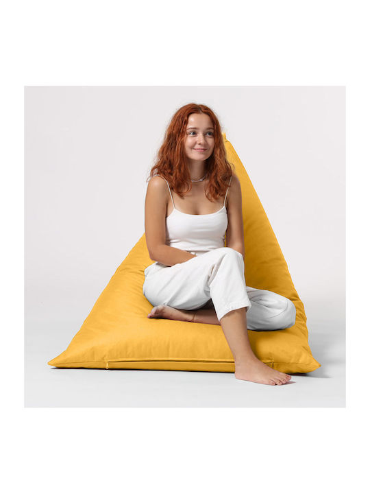 Πουφ Bett Pyramid Yellow 145x90cm