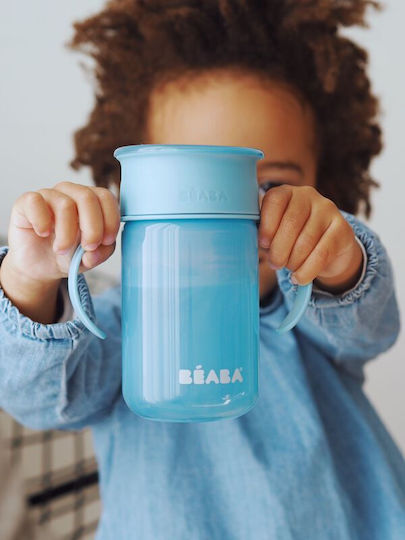 Beaba Παιδικό Ποτηράκι 360° από Πλαστικό Μπλε 340ml