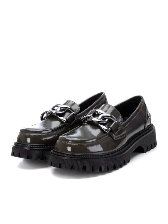 Women's Loafers in Khaki Color