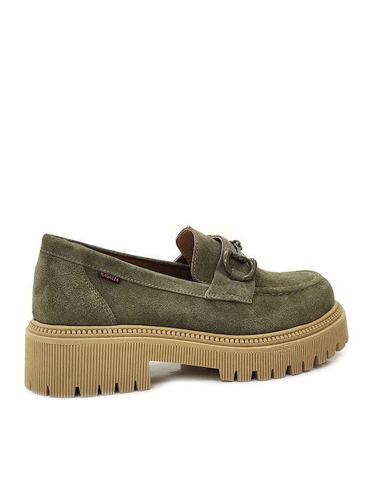Γυναικεία Loafers σε Χακί Χρώμα