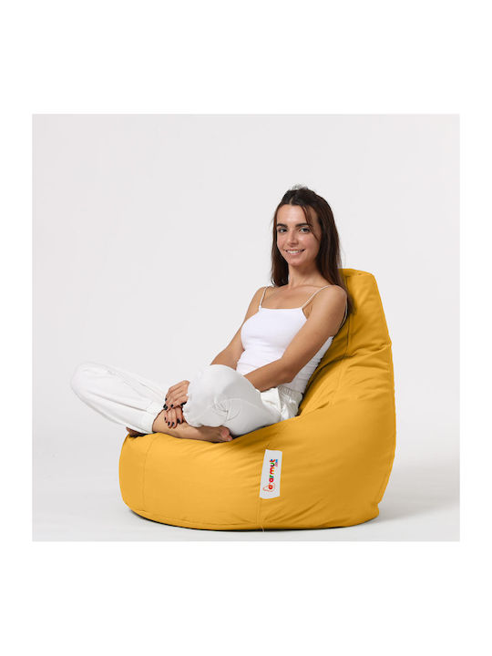 Πουφ Sessel Drop Yellow 80x80x80cm