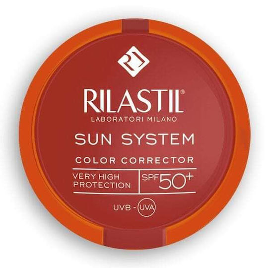Rilastil Sun System Цветен Коректор Стъклена Пудра За Лице SPF50 с Цвят 03 Бронз 10гр