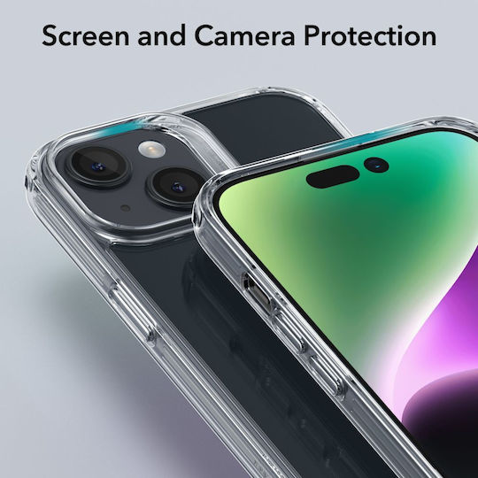 ESR Ice Shield Back Cover Tempered Glass / Σιλικόνης Σετ με Τζαμάκι Διάφανο (iPhone 15 Plus)
