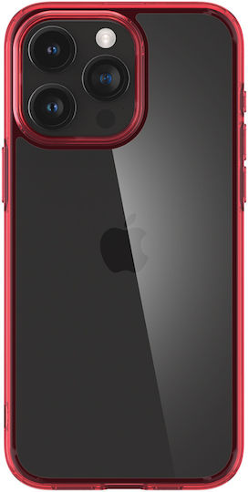 Spigen Ultra Hybrid Задна корица Пластмаса 2мм Наситено червено (iPhone 15 Pro)