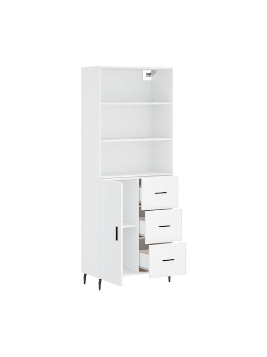 Βιβλιοθήκη Λευκή 69.5x34x180εκ.