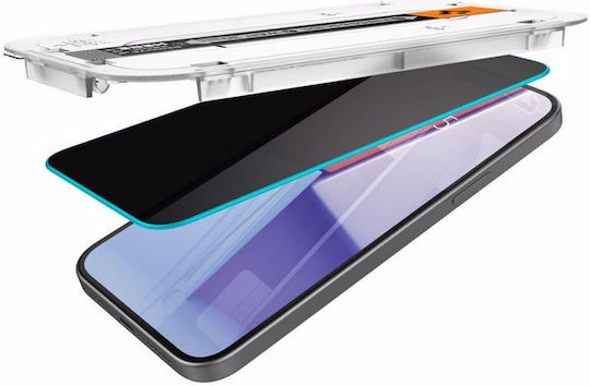 Spigen Ez Fit Glas.tr Privacy Full Face Tempered Glass 2τμχ (iPhone 15 Plus / 16 Plus)