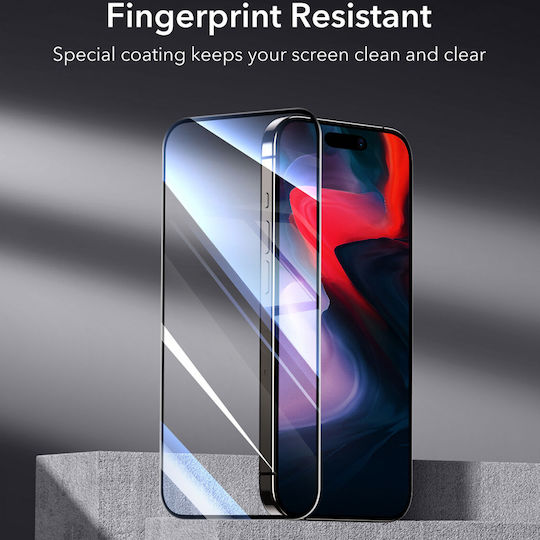 ESR Shield Tempered Glass 2τμχ Μαύρο (iPhone 15 Pro)