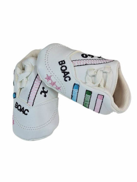 Boac Βρεφικά Sneakers Αγκαλιάς Λευκά