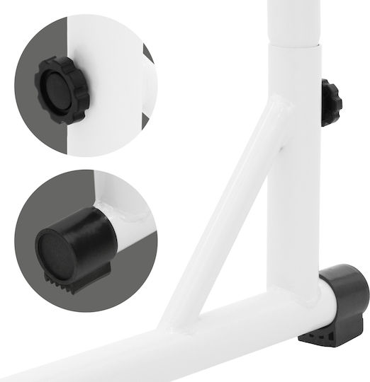 ML-Design Hamac Stand din Metal Alb 110x110x110cm