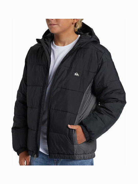 Kids' Quilted Jacket Short with Hood Multicolour
