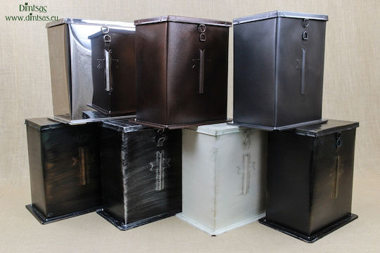 Weihrauchfass Gedenkornament Aufbewahrungsbox für Gräber aus Metall 24x20x24cm