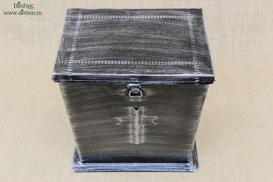 Gedenkornament Metallisch Weihrauchfass aus Metall 24x20x24cm
