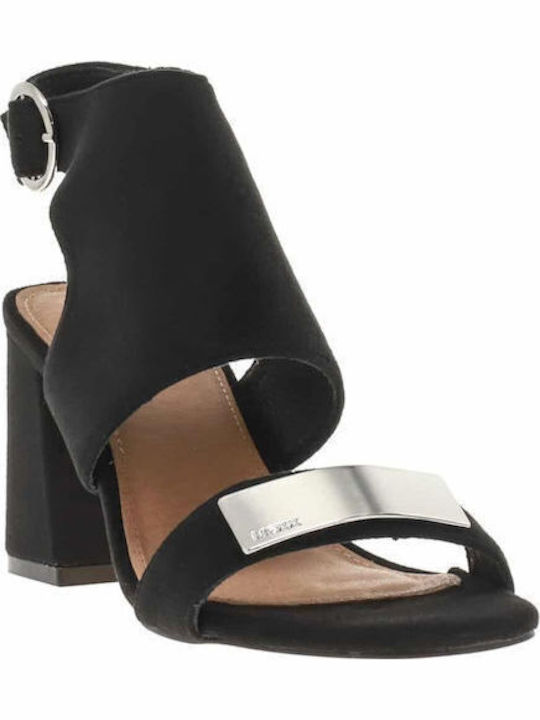 Calleigh Suede Sandals Black