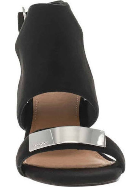 Calleigh Suede Sandals Black