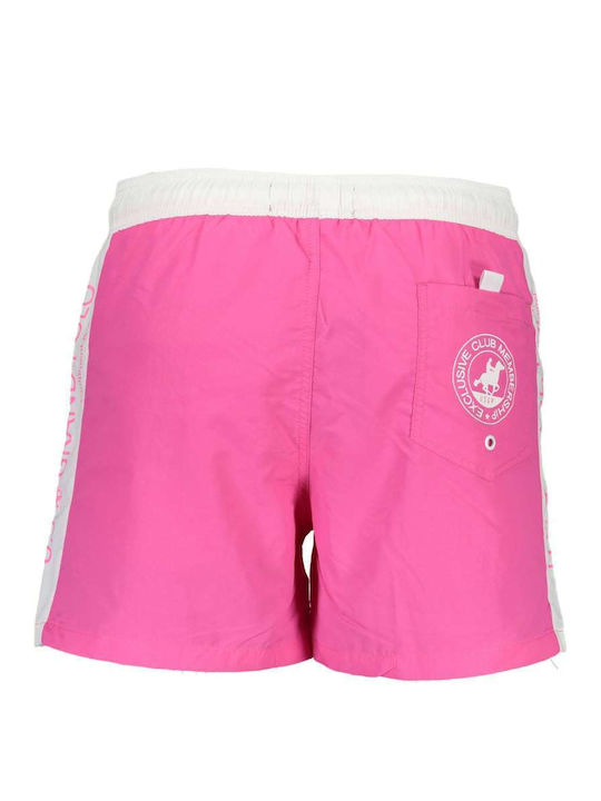 U.S.Grand Polo Club Herren Badehose Rosa Monochrom