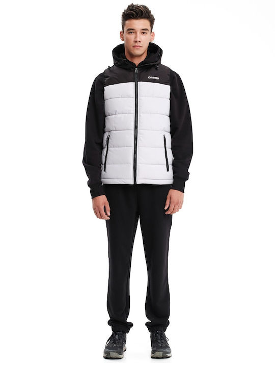 Безръкавно Зимно Puffer Водоустойчиво и Ветроустойчиво Якето Ice/Black