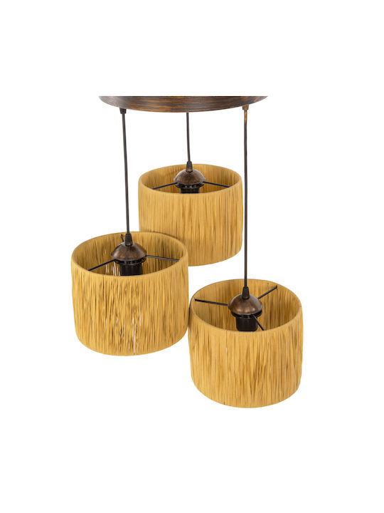 HomeMarkt Ceiling Light Beige with Rope for E27 Socket 30x70cm