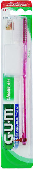 GUM Classic 411 Regular Manual Toothbrush Soft 1pcs