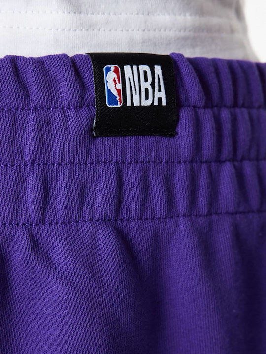 Nba Ποδοσφαιρικό Παντελόνι Φόρμας με Λάστιχο Μωβ