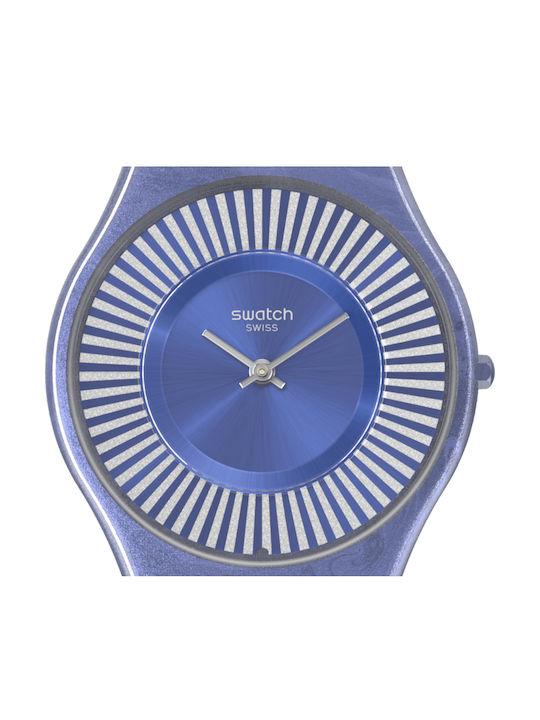 Swatch Swatch Γυναικείο Ρολόι 34mm Μπαταρίας με Μπεζ Καουτσούκ Λουράκι