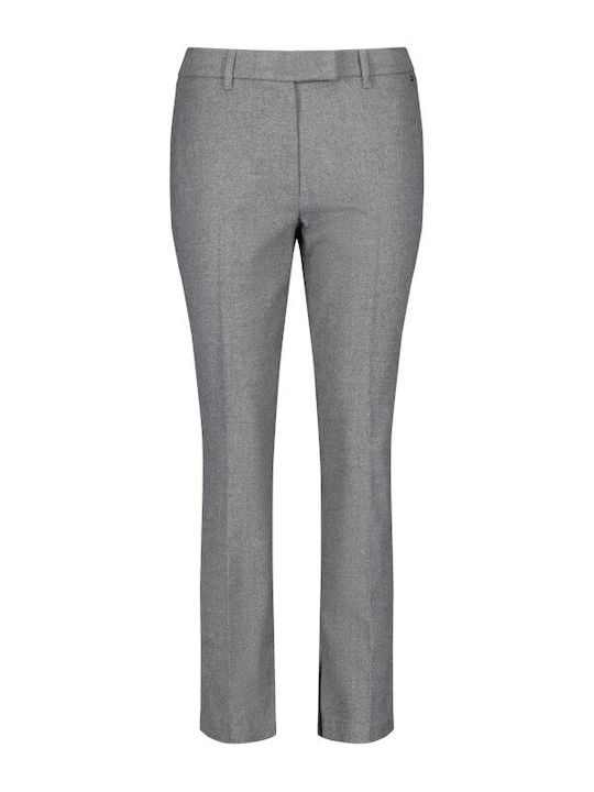 Damen Stoff Capri Hose Gray