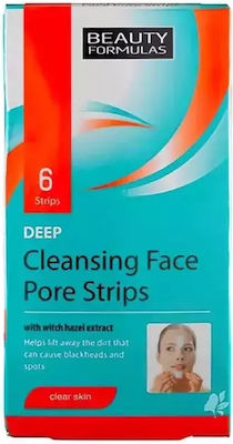 Beauty Formulas Cleansing Pore Strips Face Cleansing Mask 6pcs