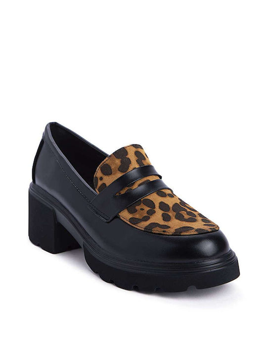 Keep Fred Brown Heels Animal Print