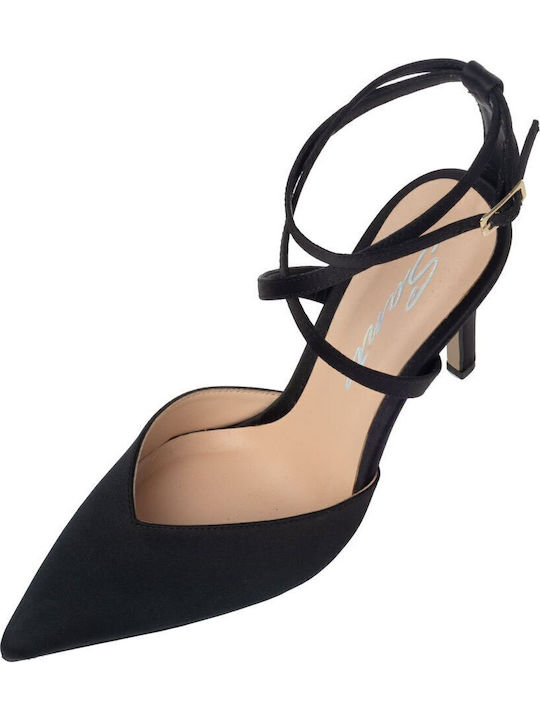 Heels with Strap Black