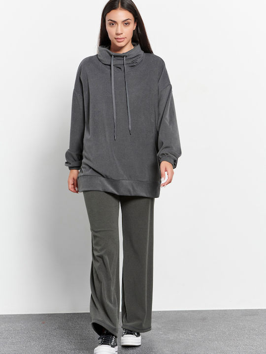 BodyTalk Women's Long Sweatshirt Gray