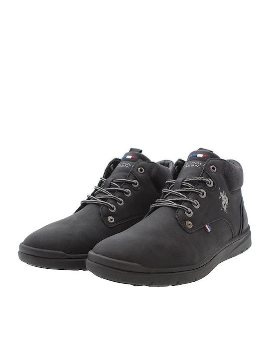 U.S. Polo Assn. Μποτάκια Casual Μαύρα YGOR004A-BLK