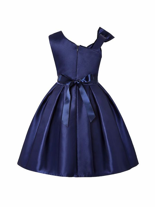 TakTakBaby Kids Dress with Sequins Navy Blue