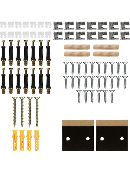 ECD Germany Country Style Κάλυμμα Καλοριφέρ από MDF Μαύρο 112x19x82cm