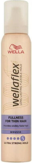 Wella Wellaflex Fullness For Thin Hair Αφρός Μαλλιών Μπούκλες 200ml