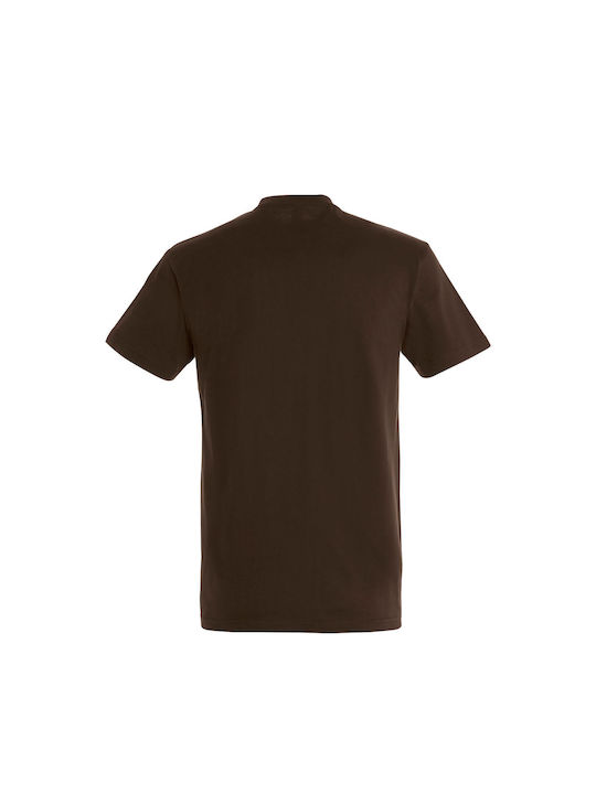 You T-shirt Brown Cotton