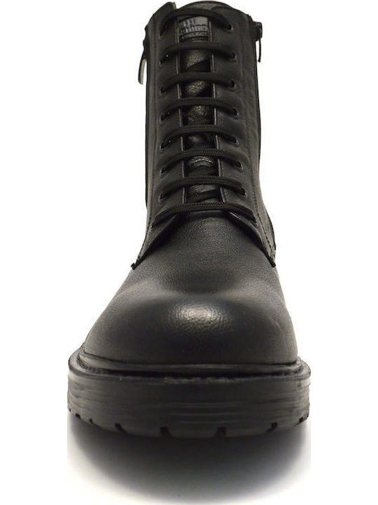 Leather Black Men's Boots Anatomical