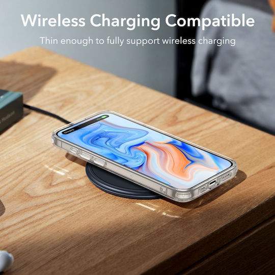 ESR Project Zero Back Cover Σιλικόνης 1.45mm Διάφανο (iPhone 15)