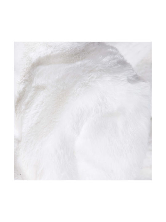 Saray Home Solid Antiderapant Covor Rectangular Shaggy Din blană Coasta de Fildeș