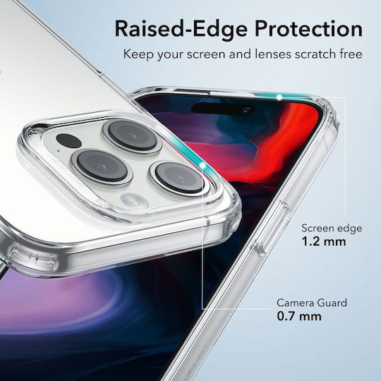 ESR Project Zero Back Cover Σιλικόνης 1.2mm Διάφανο (iPhone 15 Pro)