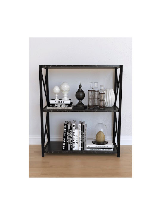 Bookcase Black 70x34x78.5cm