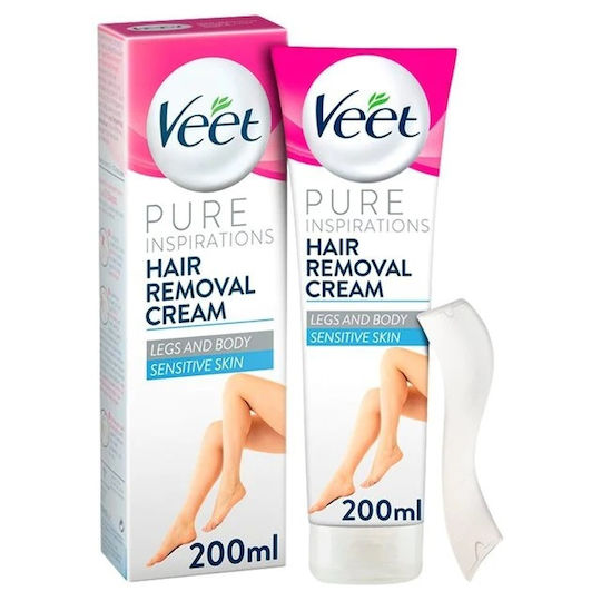 Veet Hair Removal Body Cream Silk & Fresh Suitable for Sensitive Skin with Aloe Vera 200ml