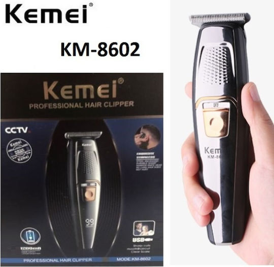 Kemei Wiederaufladbar Haarschneidemaschine Schwarz KM-8602
