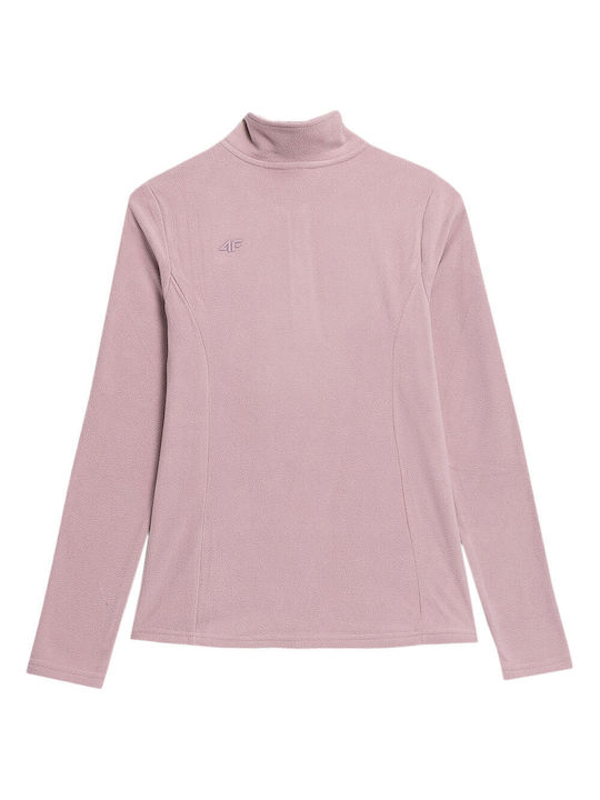 4F Bluza termică pentru femei cu mâneci lungi Roz