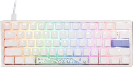 Ducky One 3 Classic Mini Gaming Μηχανικό Πληκτρολόγιο 60% με Cherry MX Brown διακόπτες και RGB φωτισμό (Αγγλικό US) Pure White