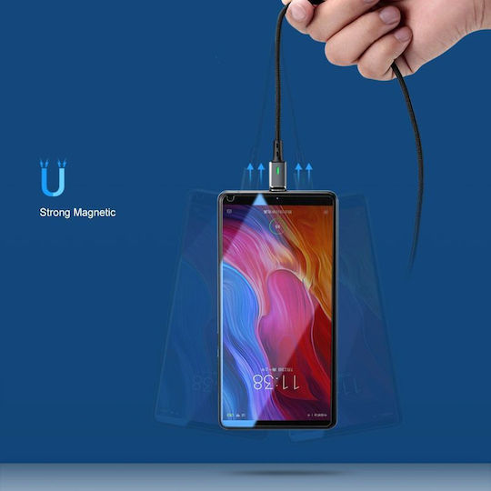 Awei Elough E05 Магнитно отделяемо USB-A към Lightning кабел Черен 1м