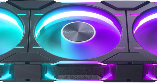 Phanteks PH-F120D30 Reverse Blade Case Fans 2000rpm 61.5cfm with RGB Lighting and 4-Pin PWM Connection 3pcs