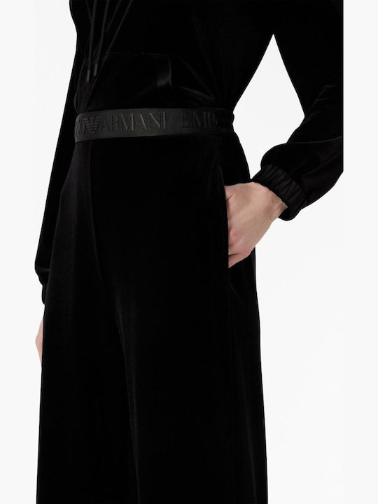Damen Stoffhose in Gerader Bein Stil Schwarz