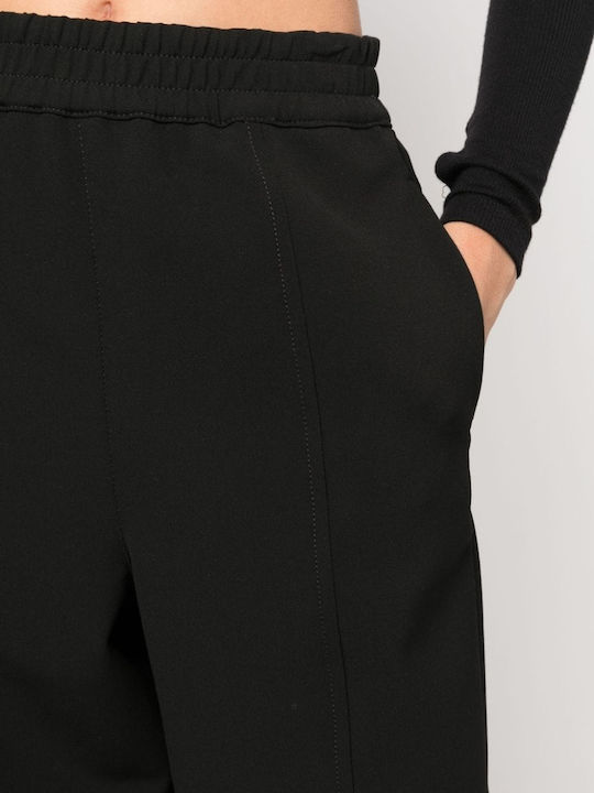 Damen Stoff Hose Schwarz