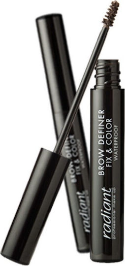 Radiant Definer Fix & Color Waterproof Mascara For Eyebrows 08 Noir Brown 5ml