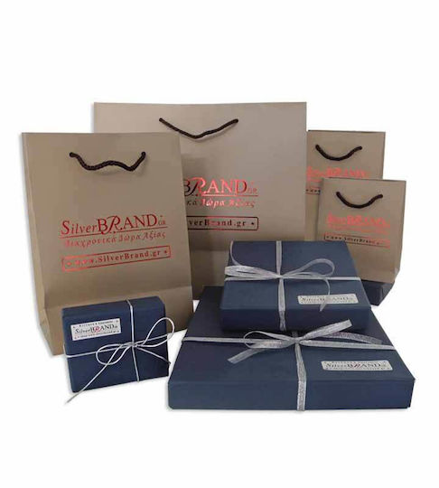 SilverBrand.gr Dekorative Schale Silber Silber 14x14x4cm